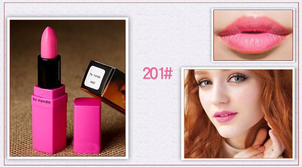 BY NANDA 2016 New Lipstick Matte Waterproof Magic Makeup Nude Lip Gloss 16 Colors Available Lip Cosmetic Korean Cosmetics