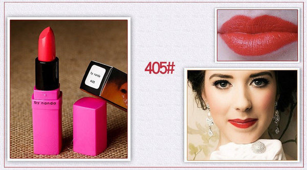 BY NANDA 2016 New Lipstick Matte Waterproof Magic Makeup Nude Lip Gloss 16 Colors Available Lip Cosmetic Korean Cosmetics