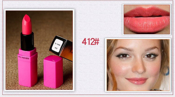 BY NANDA 2016 New Lipstick Matte Waterproof Magic Makeup Nude Lip Gloss 16 Colors Available Lip Cosmetic Korean Cosmetics