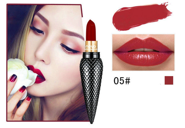 NOVO Korean Crown Lipstick Nonstick Waterproof Moisturize Matte Lip Stick Tint Red Nude Make Up Cosmetics Lip Makeup 1PC