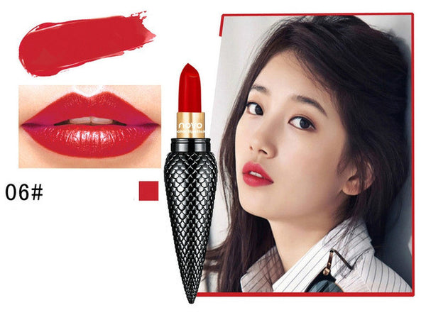 NOVO Korean Crown Lipstick Nonstick Waterproof Moisturize Matte Lip Stick Tint Red Nude Make Up Cosmetics Lip Makeup 1PC