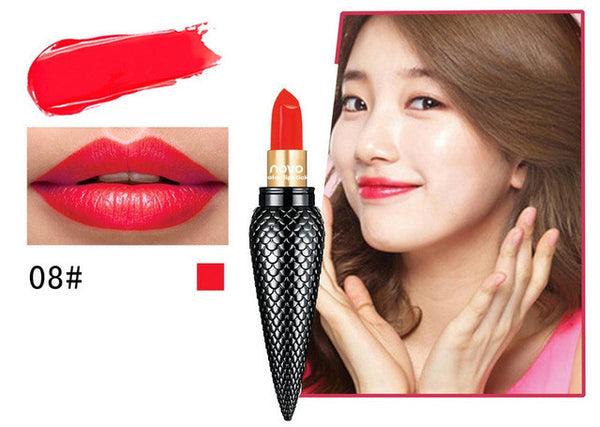 NOVO Korean Crown Lipstick Nonstick Waterproof Moisturize Matte Lip Stick Tint Red Nude Make Up Cosmetics Lip Makeup 1PC