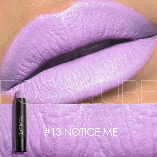 FOCALLURE Brand Rose Red Nude Lip Makeup Velvet Long lasting Matte Lipstick Waterproof Lipstick Pencil Korean Cosmetics