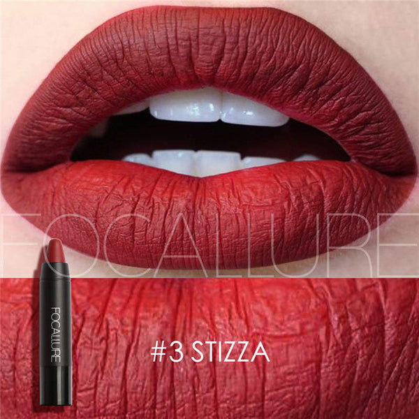 FOCALLURE Brand Rose Red Nude Lip Makeup Velvet Long lasting Matte Lipstick Waterproof Lipstick Pencil Korean Cosmetics