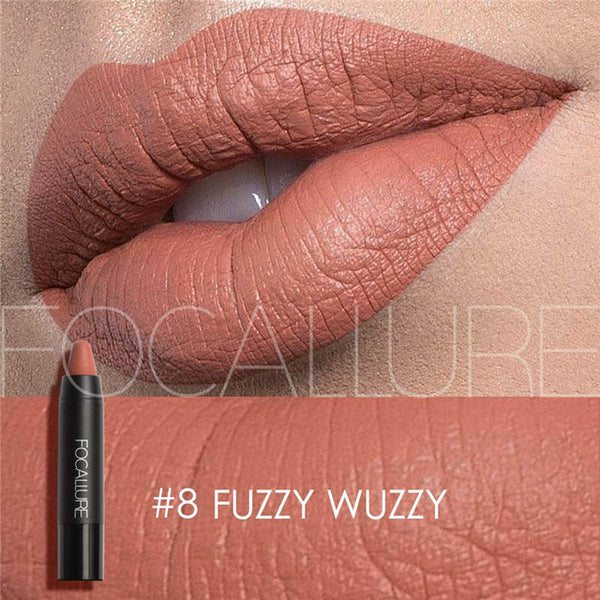 FOCALLURE Brand Rose Red Nude Lip Makeup Velvet Long lasting Matte Lipstick Waterproof Lipstick Pencil Korean Cosmetics
