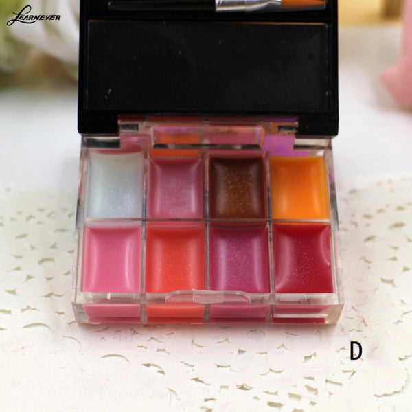 8 Colors Nude Lip Gloss Palette Lipstick Set Brand Makeup Waterproof Tint Lip Stick Baby Lip Korean Cosmetic M02727