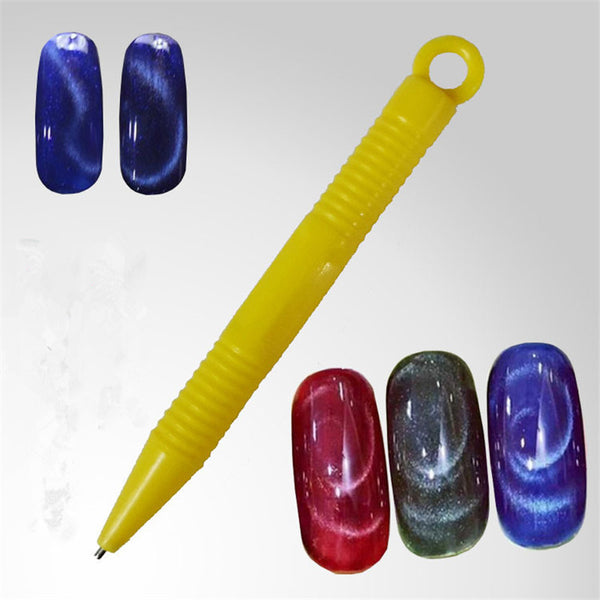 New Nail Art Tools Magnetic Pen Magnet to Nails DIY 3D Magic Pens for Cats Eyes Polish Painting Cheap 1 PCS