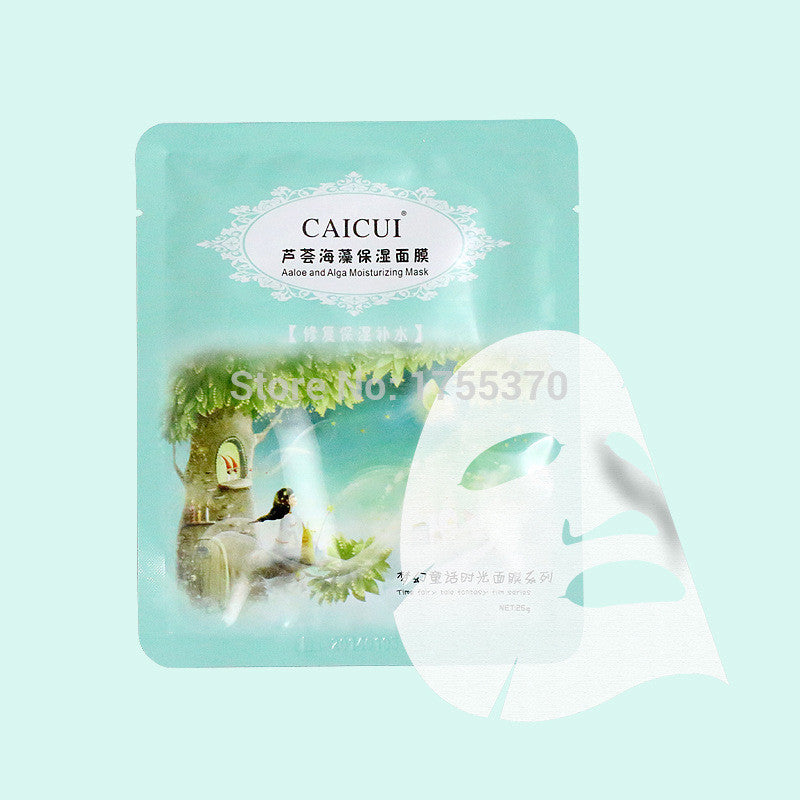 Newest Aloe And Alga Plant Collagen Crystal Mask Anti-aging Moisturizing Whitening Facial Mask Face Care Product For Women